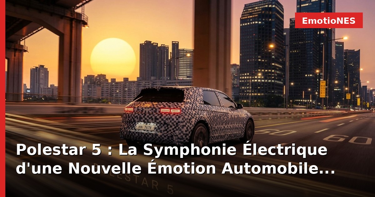 Polestar 5 : La Symphonie Électrique d'une Nouvelle Émotion Automobile
