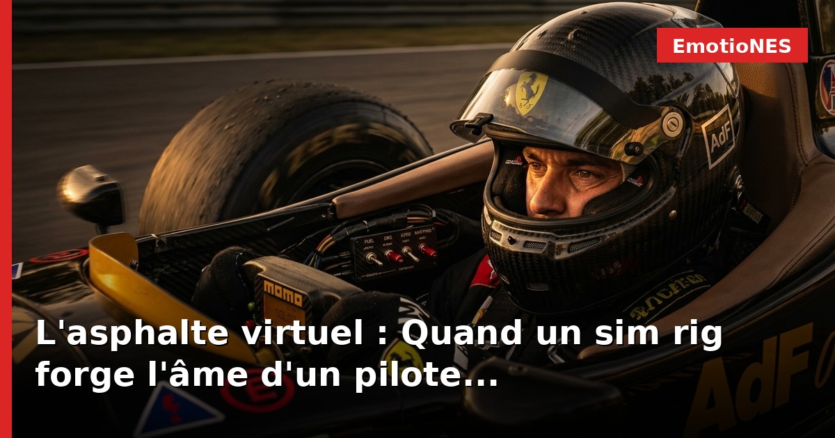 L'asphalte virtuel : Quand un sim rig forge l'âme d'un pilote