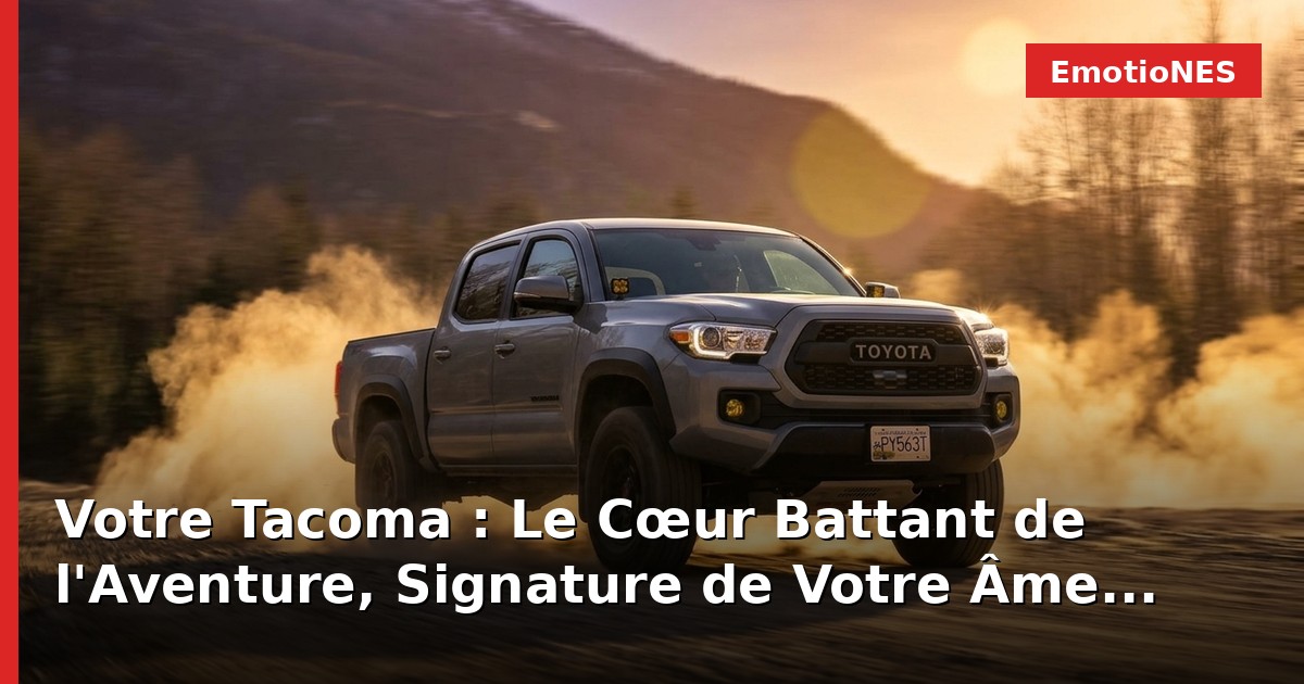 Votre Tacoma : Le Cœur Battant de l'Aventure, Signature de Votre Âme
