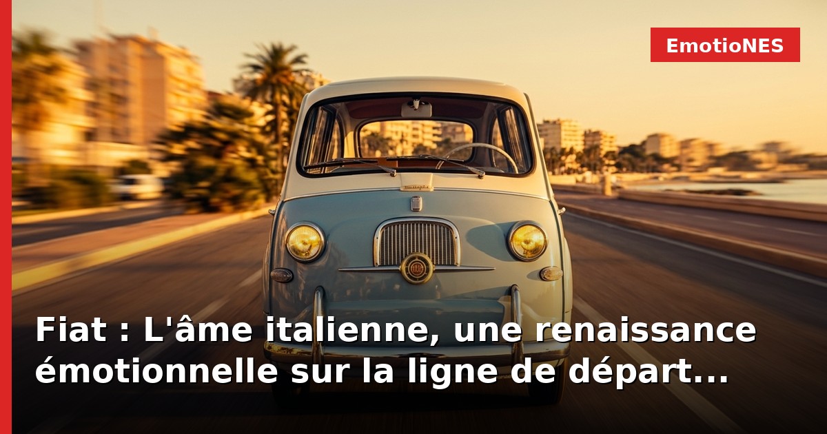 Fiat : L'âme italienne, une renaissance émotionnelle sur la ligne de départ