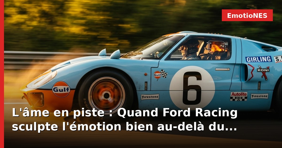 L'âme en piste : Quand Ford Racing sculpte l'émotion bien au-delà du marketing