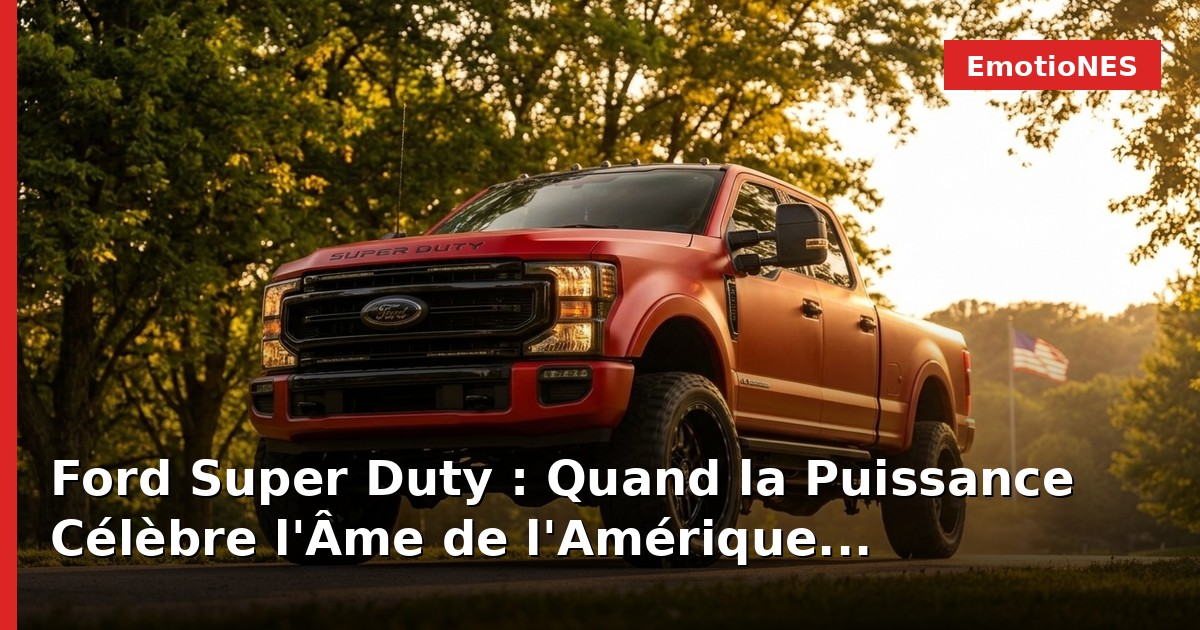 Ford Super Duty : Quand la Puissance Célèbre l'Âme de l'Amérique