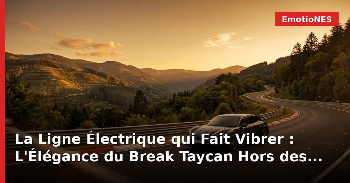 La Ligne Électrique qui Fait Vibrer : L'Élégance du Break Taycan Hors des Frontières Américaines