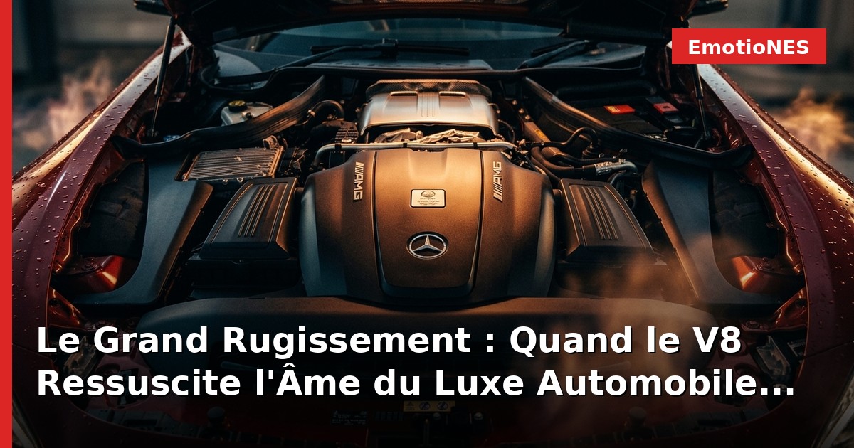 Le Grand Rugissement : Quand le V8 Ressuscite l'Âme du Luxe Automobile