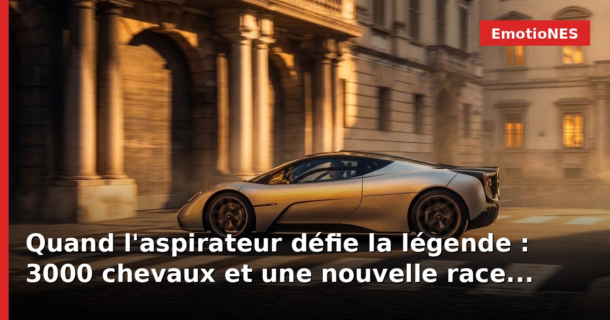 Quand l'aspirateur défie la légende : 3000 chevaux et une nouvelle race émotionnelle