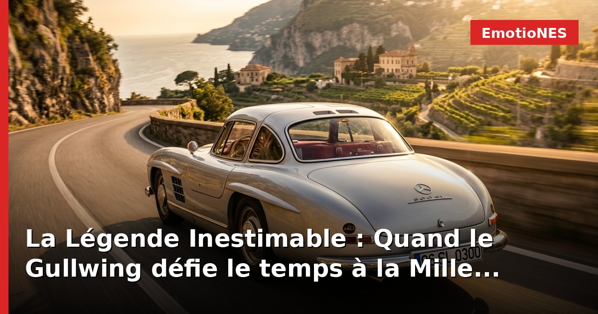 La Légende Inestimable : Quand le Gullwing défie le temps à la Mille Miglia
