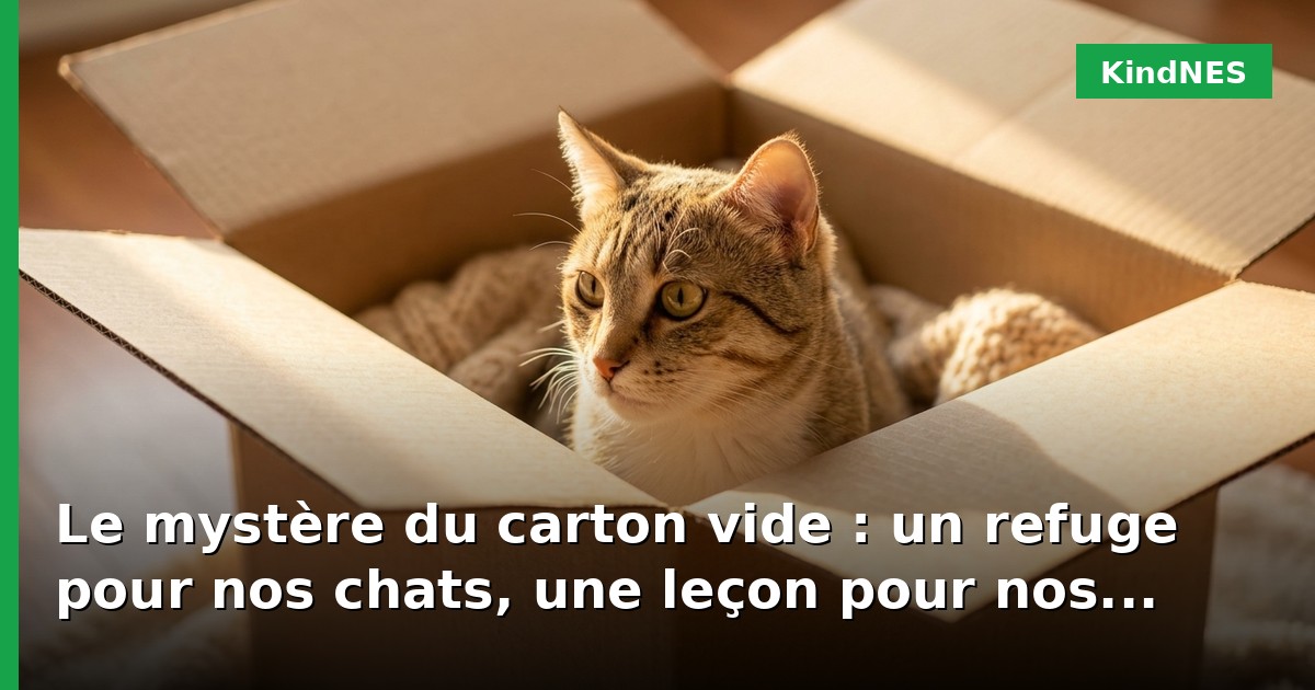 Le mystère du carton vide : un refuge pour nos chats, une leçon pour nos cœurs