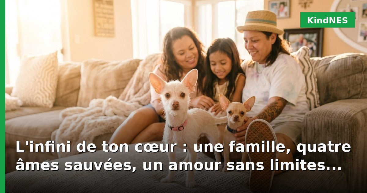 L'infini de ton cœur : une famille, quatre âmes sauvées, un amour sans limites