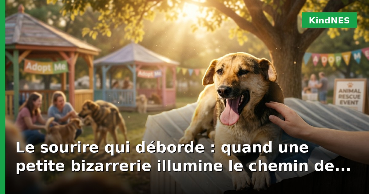 Le sourire qui déborde : quand une petite bizarrerie illumine le chemin de l'adoption