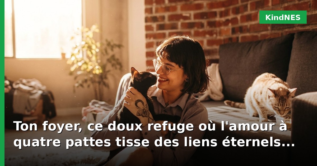 Ton foyer, ce doux refuge où l'amour à quatre pattes tisse des liens éternels