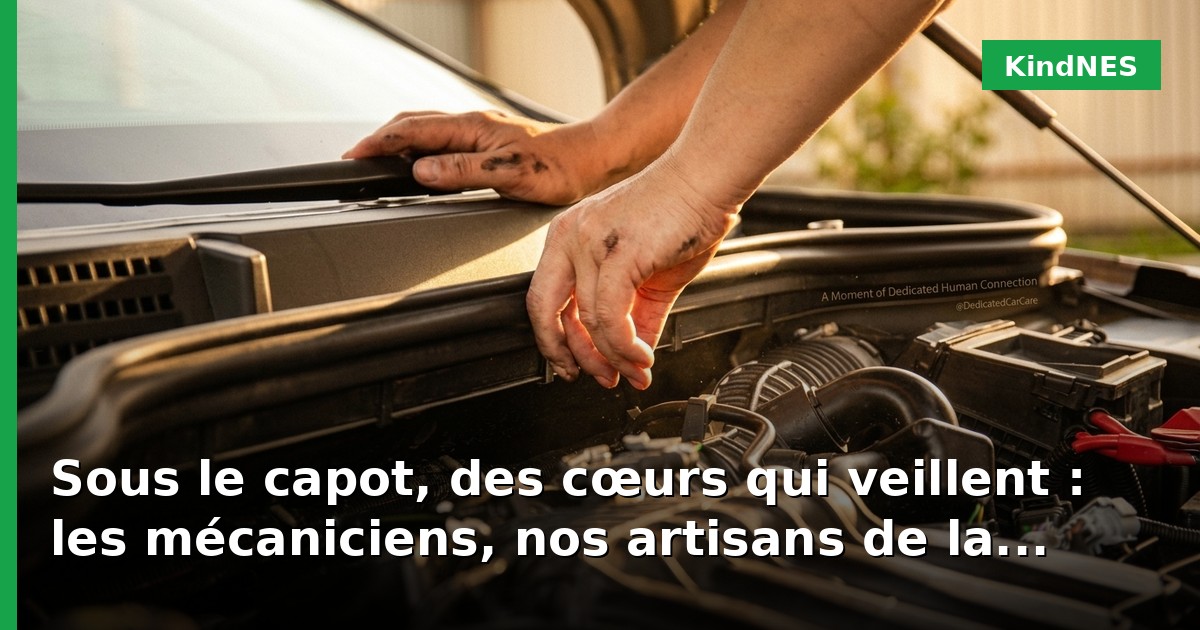 Sous le capot, des cœurs qui veillent : les mécaniciens, nos artisans de la confiance