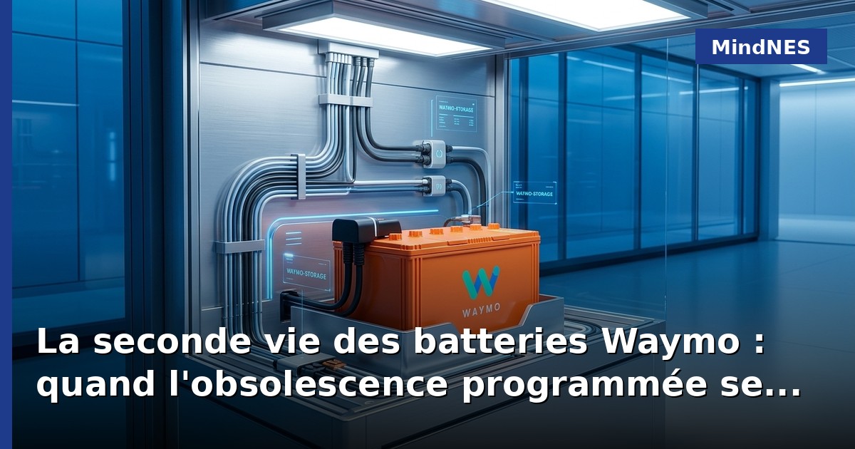 La seconde vie des batteries Waymo : quand l'obsolescence programmée se heurte à la résilience énergétique