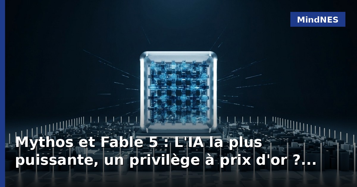 Mythos et Fable 5 : L'IA la plus puissante, un privilège à prix d'or ?