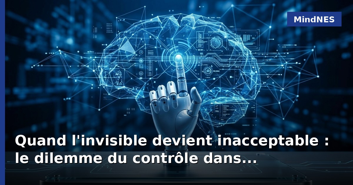 Quand l'invisible devient inacceptable : le dilemme du contrôle dans l'évolution de l'IA