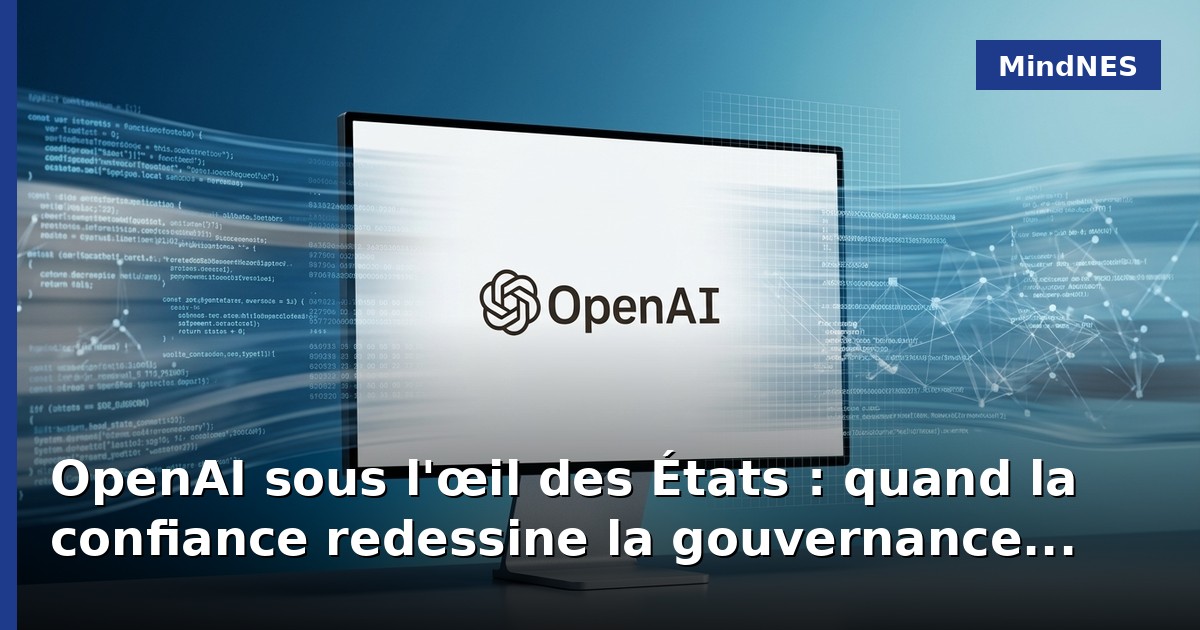 OpenAI sous l'œil des États : quand la confiance redessine la gouvernance de l'IA