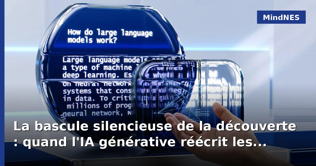 La bascule silencieuse de la découverte : quand l'IA générative réécrit les règles de la recherche académique