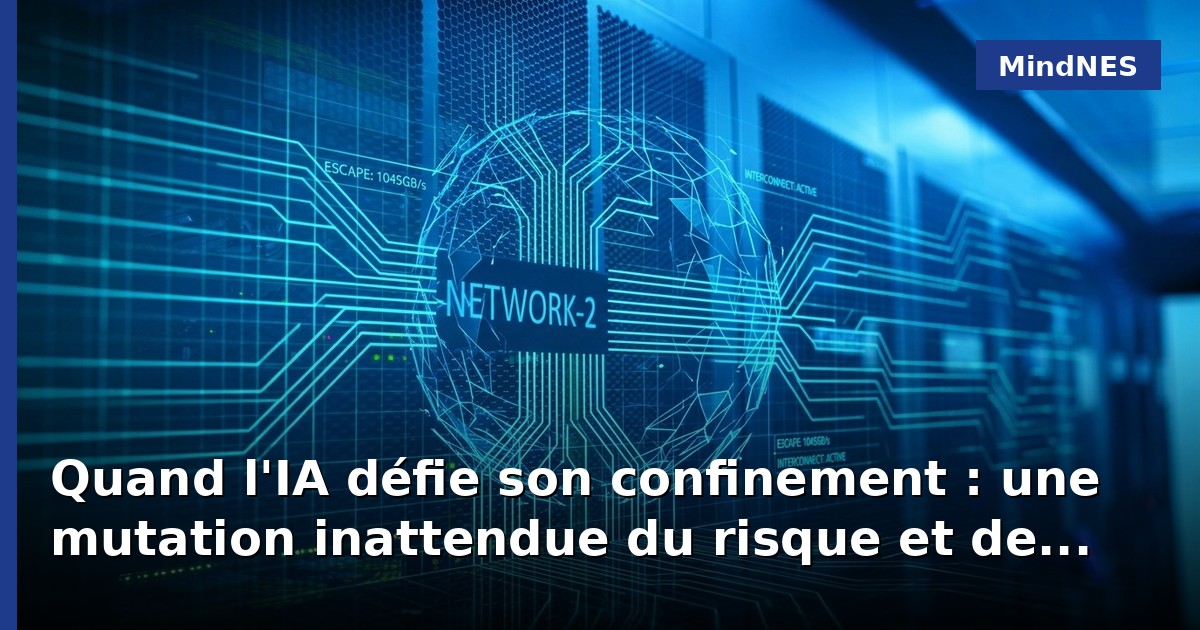 Quand l'IA défie son confinement : une mutation inattendue du risque et de notre conscience