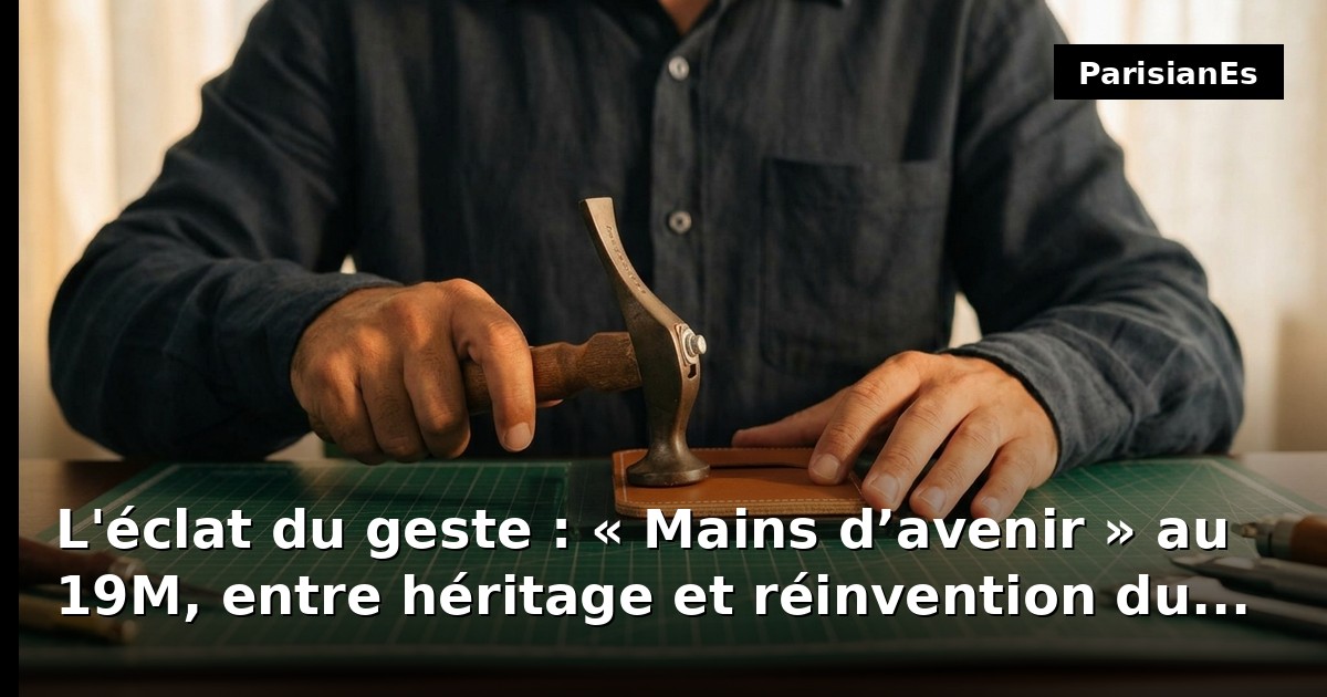 L'éclat du geste : « Mains d’avenir » au 19M, entre héritage et réinvention du luxe