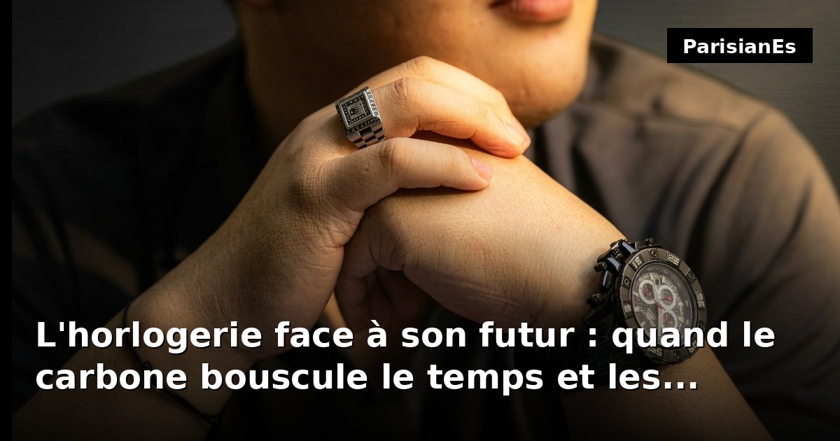 L'horlogerie face à son futur : quand le carbone bouscule le temps et les traditions