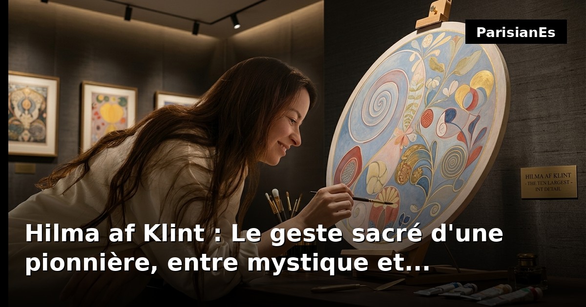 Hilma af Klint : Le geste sacré d'une pionnière, entre mystique et modernité