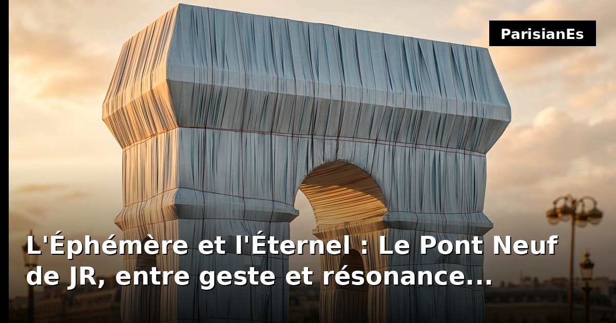 L'Éphémère et l'Éternel : Le Pont Neuf de JR, entre geste et résonance
