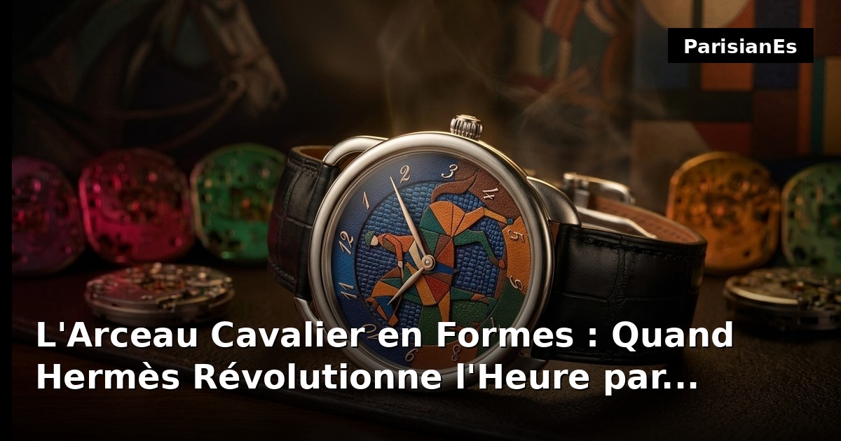 L'Arceau Cavalier en Formes : Quand Hermès Révolutionne l'Heure par l'Abstraction