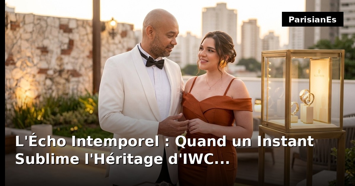 L'Écho Intemporel : Quand un Instant Sublime l'Héritage d'IWC