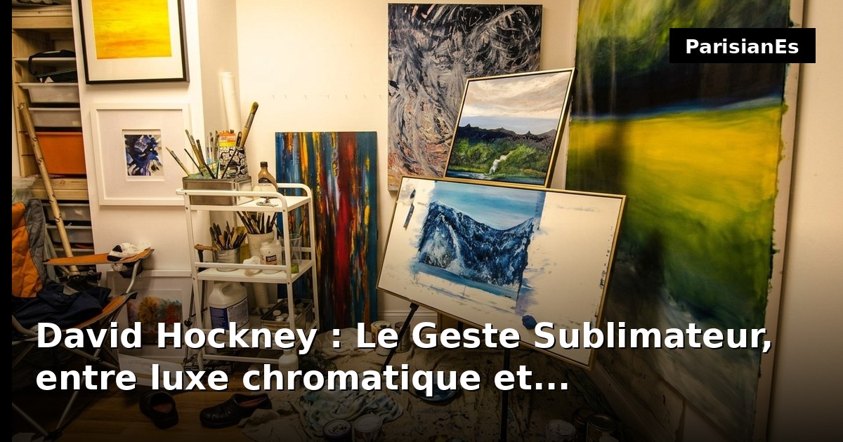 David Hockney : Le Geste Sublimateur, entre luxe chromatique et intemporalité