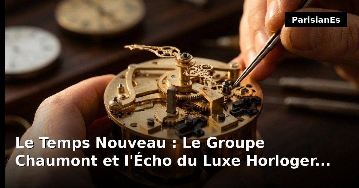 Le Temps Nouveau : Le Groupe Chaumont et l'Écho du Luxe Horloger