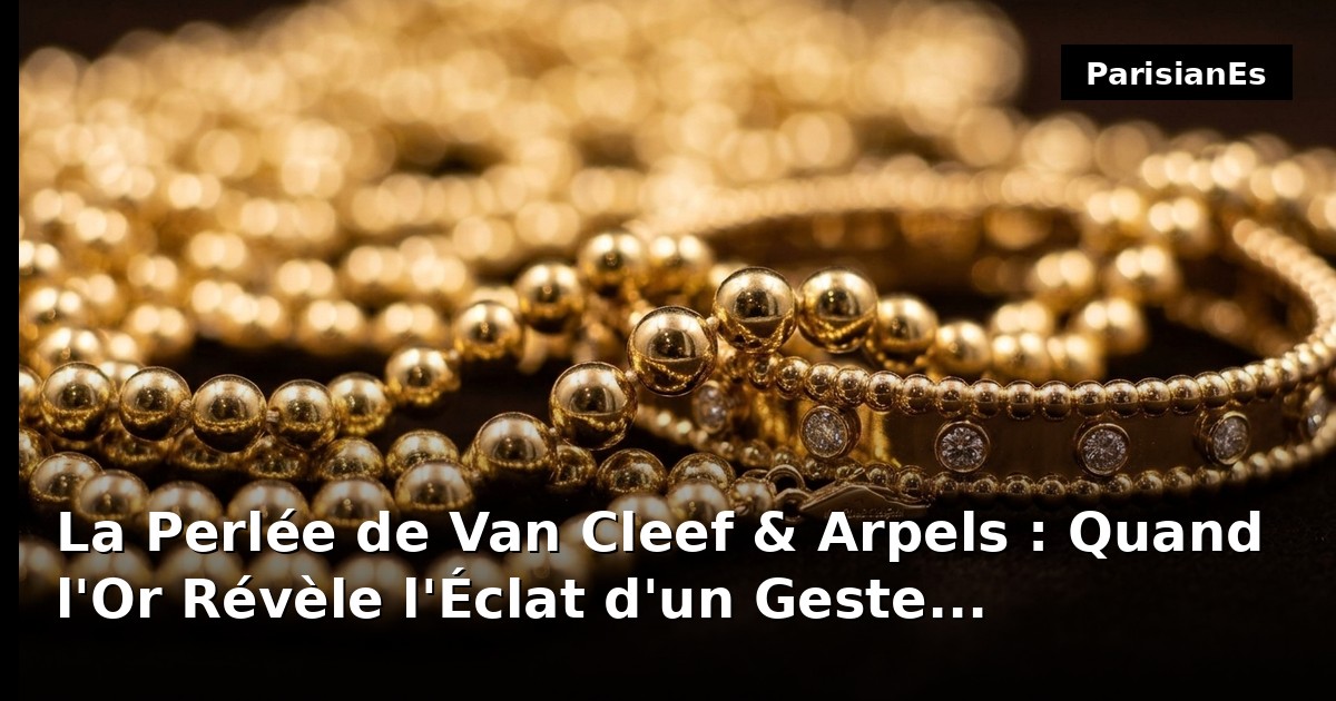 La Perlée de Van Cleef & Arpels : Quand l'Or Révèle l'Éclat d'un Geste Intemporel