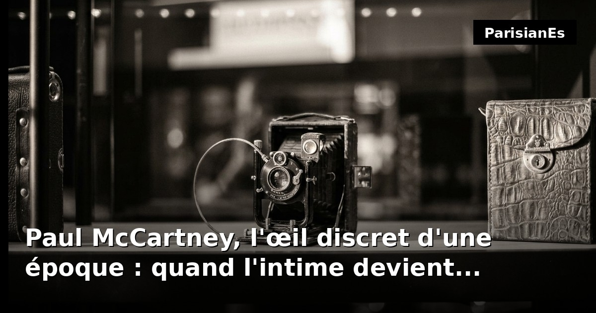 Paul McCartney, l'œil discret d'une époque : quand l'intime devient patrimoine visuel