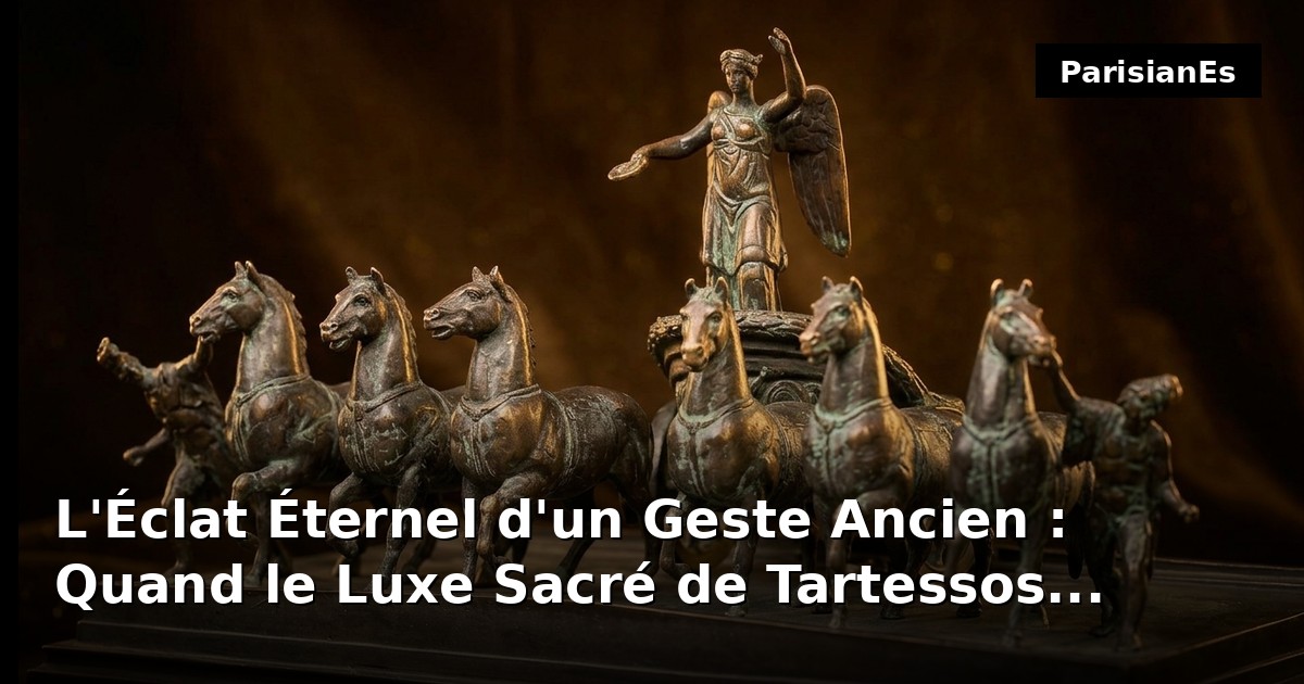 L'Éclat Éternel d'un Geste Ancien : Quand le Luxe Sacré de Tartessos Resurgit du Bronze