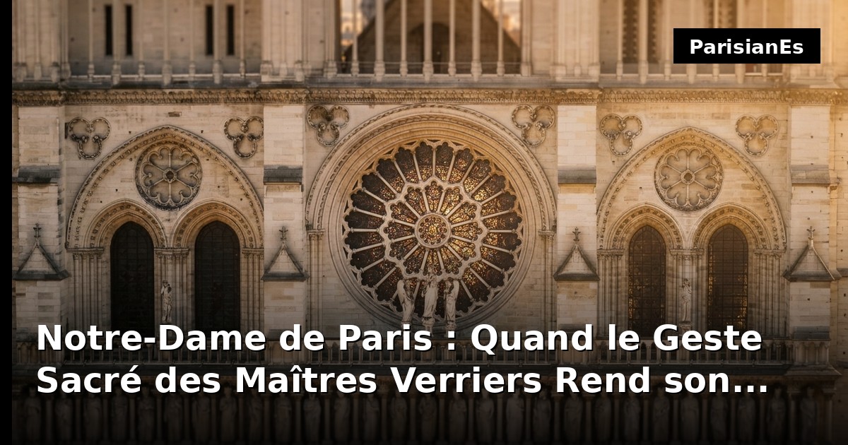 Notre-Dame de Paris : Quand le Geste Sacré des Maîtres Verriers Rend son Éclat du XIIIe Siècle à la Grande Rose