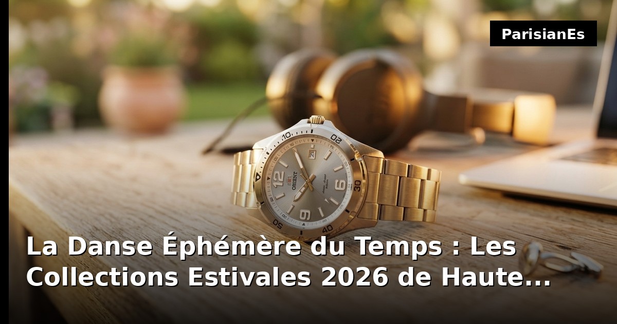La Danse Éphémère du Temps : Les Collections Estivales 2026 de Haute Horlogerie